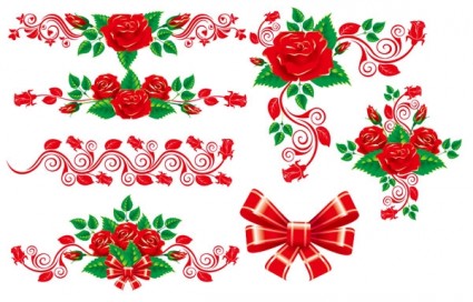 The Beautiful Rose Lace Vector