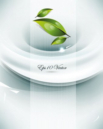 The Brilliant Dynamic Green Leafy Background Vector