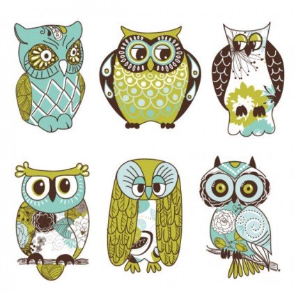 el vector illustrator de cartoon owl