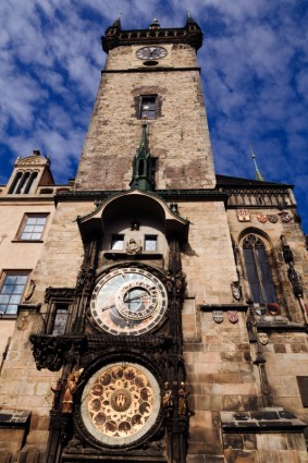 la Torre dell'orologio di Praga