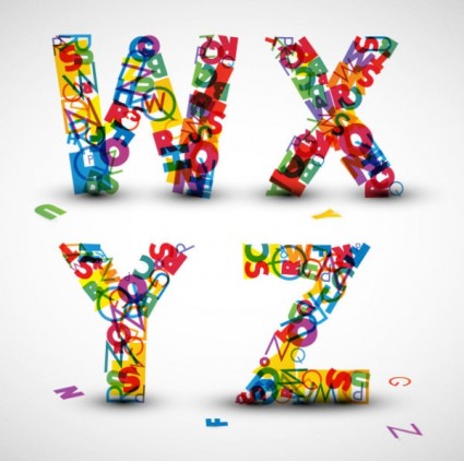 The Creative Letters Designed Vector