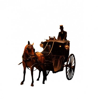 The European Aristocracy Gorgeous Carriage And Servant