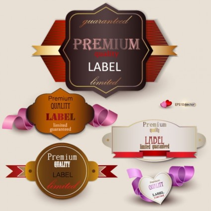 The Exquisite Label Design Vector