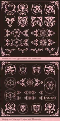 The Exquisite Lace Angular Decorative Vector