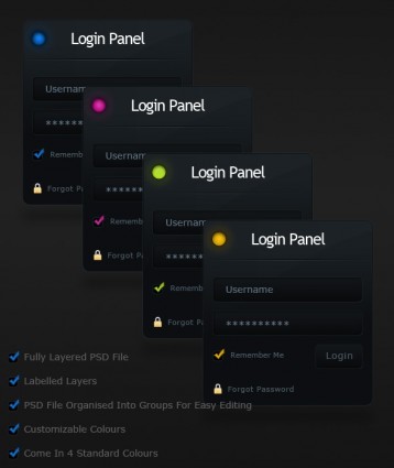 The Exquisite Login Box Psd Layered