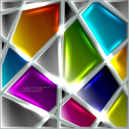 The Glass Texture Creative Design Vector