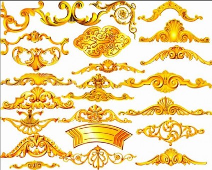 The Gold Ornamentation Psd Layered