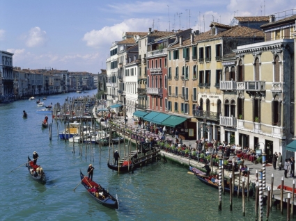 grand canal Venesia wallpaper Italia dunia
