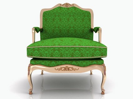 Зеленый стул фотография