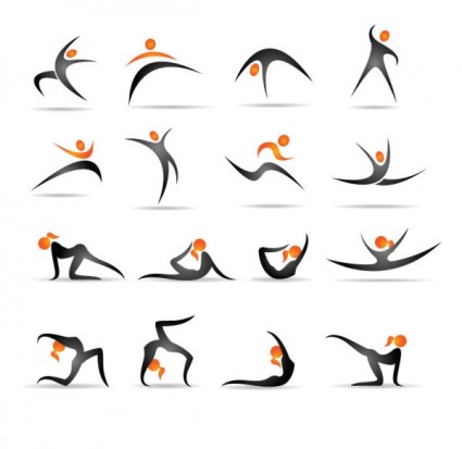 die Gymnastik-Aktion zeigt Abbildung Vektor