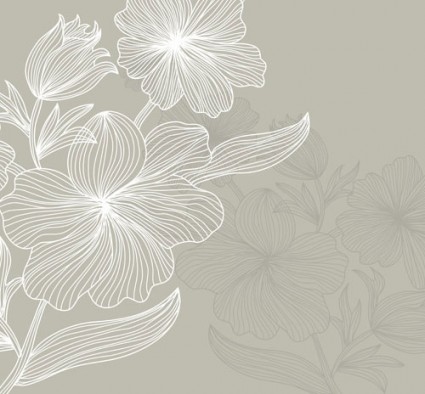 The Lines Fresh Flowers Vector