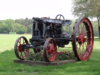 el tractor de Holanda viejo