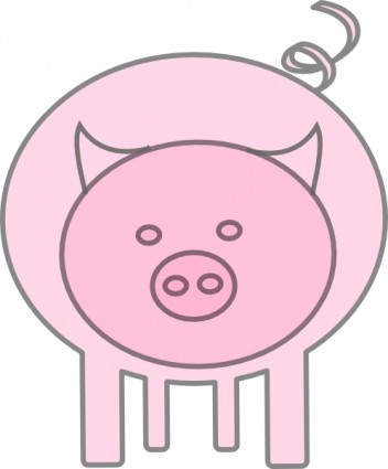 a arte de clipe de porco