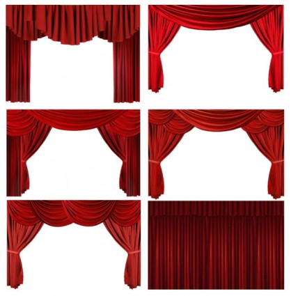 a foto de hd de cortina cortina vermelho