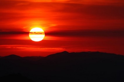 le magnifique paysage de l'image hd coucher de soleil