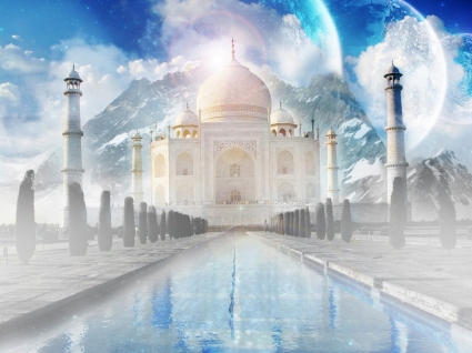 der Taj Mahal Tapete Indien Welt
