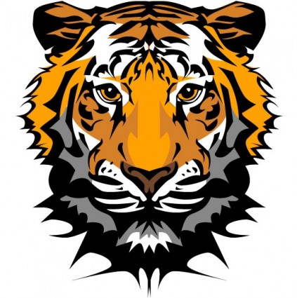 el vector de la imagen de tigre