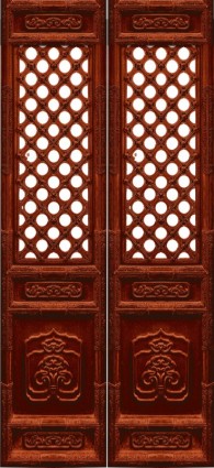 pintu kayu tradisional psd berlapis