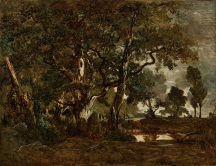 Théodore rousseau peinture huile sur toile