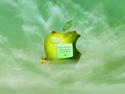 berpikir berbeda wallpaper komputer apple