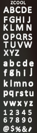 三维字母和数字矢量