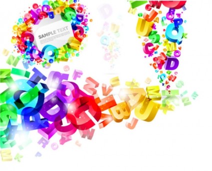 threedimensional ناقل رسائل ملونة
