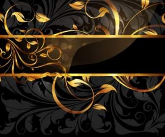 1 Gold Pattern Vector
