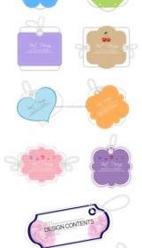 10 Lovely Label Tag Vector