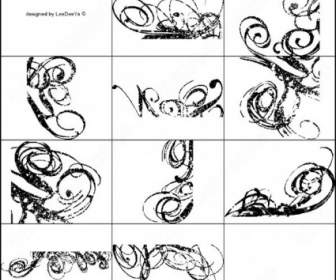แปรง Swirls ด่าง 10