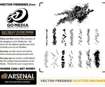 14 Free Scatter Brushes