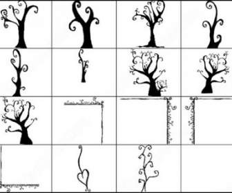 15 Doodles Tree Brush