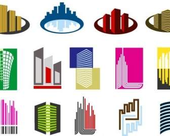 16 Kostenlose Immobilien-Vektor-logos