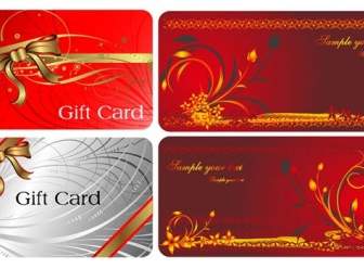 2 Schöne Und Praktische Geschenk-card-Vektor