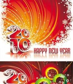 2010 New Year Background Vector