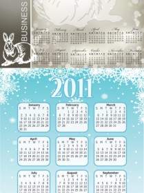 Vector De Plantilla De Calendario 2011