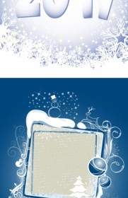 2011 クリスマス雪の結晶の背景のベクトル