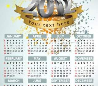 2012 календарь дизайн шаблона вектор
