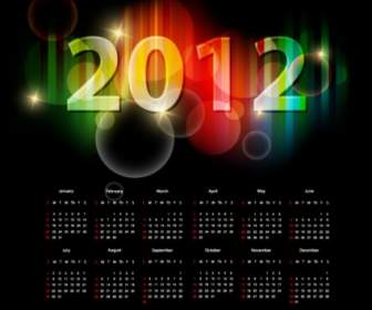 вектор календарь 2012