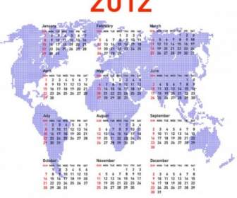 Vector De Calendario 2012