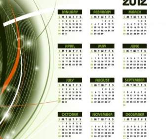 2012 Kalender Vektor Elemen