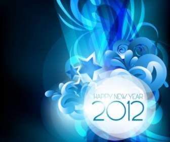 2012 Starry Background Vector
