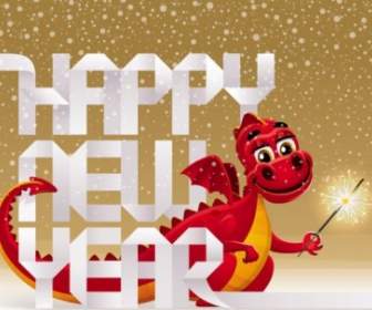 2012 Year Of The Dragon Design Vector