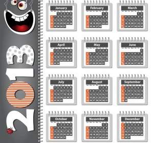2013 日曆向量
