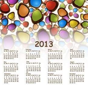2013 Kalendar Vektor