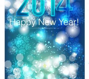 2014 Beautiful New Year Celebration Background