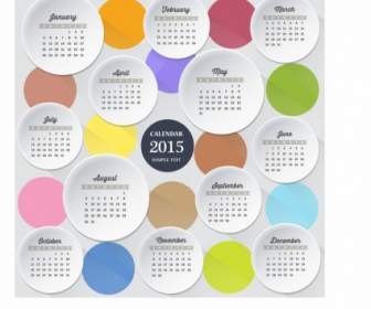 Plantilla De Calendario 2015