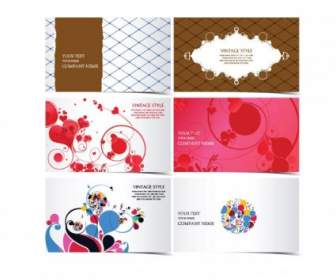 3 Beautiful Stylish Business Card Template Pattern Vector