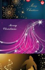 3 Christmas Vector Background