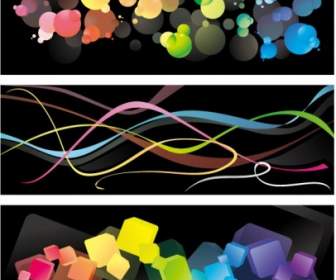 3 Colorful Background Vector