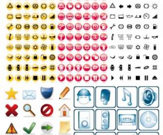 3 Sets Of Utility Icon Vector